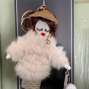 JCPenney Gold Glitter Keychain Accessory